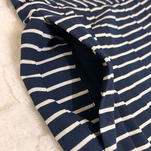 J. Crew Blue and Silver Pleated Midi Skirt - Picture 4 of 9